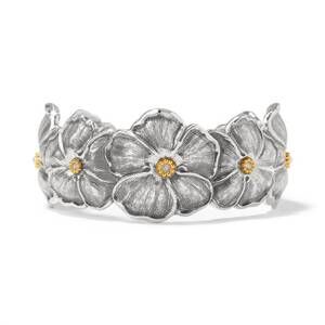 NEW BRIGHTON women's bella garden cuff bracelet in silver gold